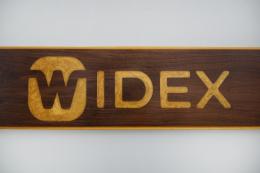 Custom Walnut Sign With Gold Epoxy & Engraved Logo 1944