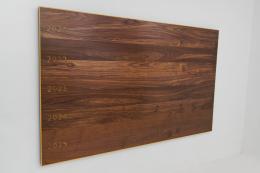 Custom Walnut Sign With Gold Epoxy & Engraved Logo 1944