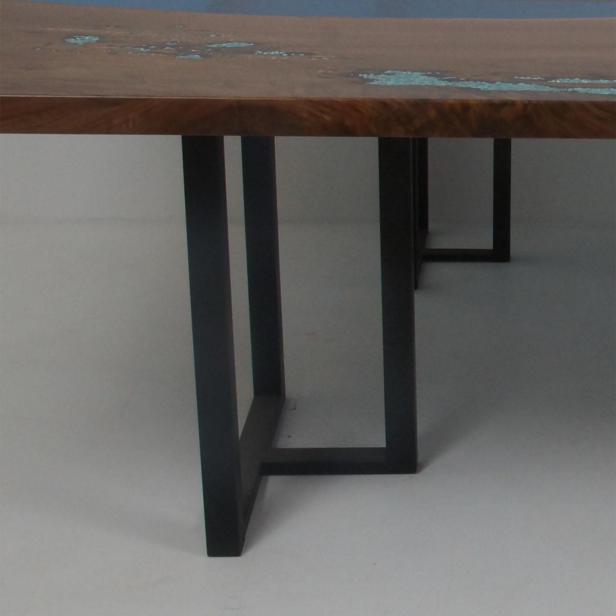 Desk Live Edge Wood Office Desk Decor With Industrial Metal X