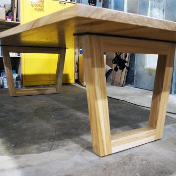 Trapezoid Custom Wood Table Legs - Specialty Base