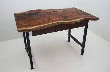 Custom Made Live Edge Minimalistic Desk