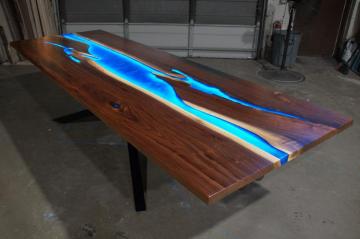 LED Epoxy Resin Table 2 - Dining Table