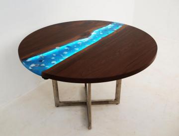 LED Epoxy Resin Table 15 - Dining Table