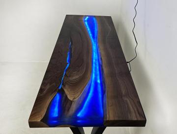 LED Epoxy Resin Table 19 - Sofa Table