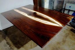 Epoxy Kitchen Island With LED Lights 0077 4