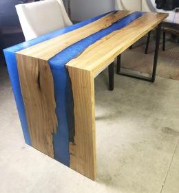 Epoxy Waterfall Desk 0115 3