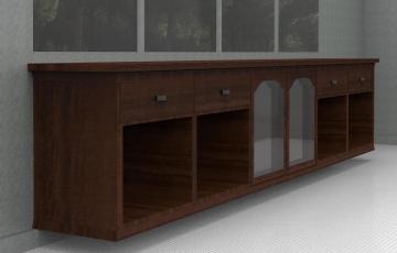 Modern Rustic Furniture For Interior Design - 3D Render