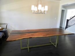 Black Epoxy Walnut Table 9204