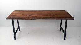 Live Edge Elm Desks With Matching Rolling Cabinets 0020