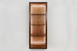 Walnut Display Case With LED Lights 0052