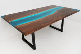 LED Epoxy Dining Table 2343 2