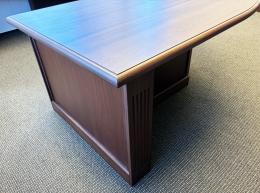 Built In Mahogany Executive Desk 8