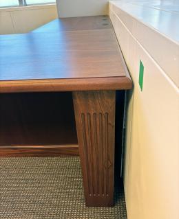 Built In Mahogany Executive Desk 12