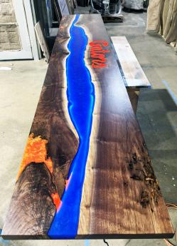 Custom LED Countertop With Sports Team Engraving 9