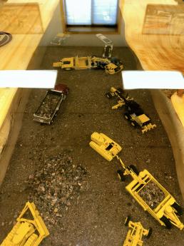 Elm Conference Table With Embedded Scale Construction M