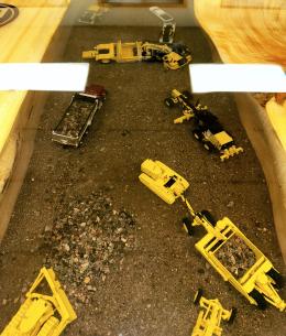 Elm Conference Table With Embedded Scale Construction M