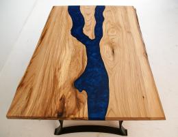 Live Edge Blue River Elm Coffee Table 2