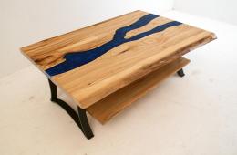 Live Edge Blue River Elm Coffee Table 1