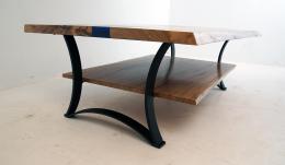 Live Edge Blue River Elm Coffee Table 3