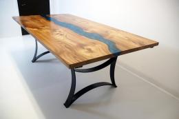 Extendable Elm Dining Room River Table 2