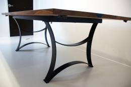 Extendable Elm Dining Room River Table 3