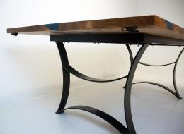 Extendable Elm Dining Room River Table 4