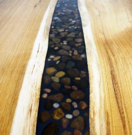 Round River Rock Kitchen Table 7