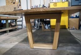 Elm Conference Table With Epoxy Resin CNC Logo 11