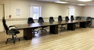 Stained White Oak 24 Foot Conference Table 5