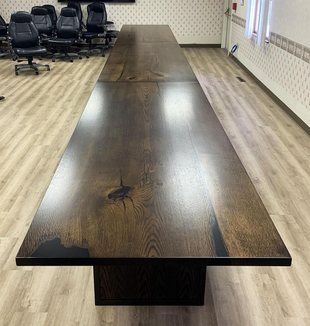 Cottonwood Epoxy Conference Table - Barn Born Furniture