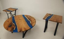 Butternut Blue River Coffee Table & Matching End Tables