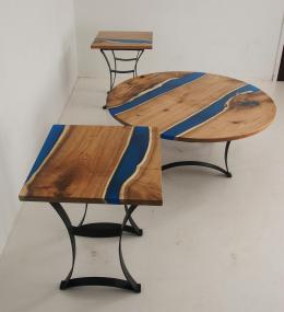 Butternut Blue River Coffee Table & Matching End Tables