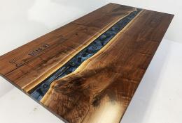 Walnut Conference River Table With Embedded Tools And C