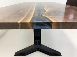 Walnut Conference River Table With Embedded Tools And C