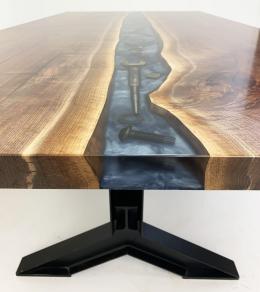 Walnut Conference River Table With Embedded Tools And C