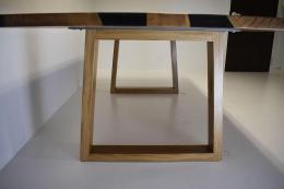 White Oak Gray River Table With White Oak Legs 6