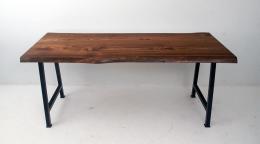 Live Edge Elm Desks With Matching Rolling Cabinets 1