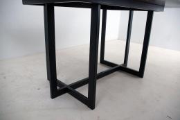 Dining Room Table With Black Epoxy River 5