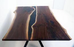 Live Edge River Dining Room Table & Matching River Coff