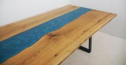 Epoxy Resin âIntercoastal Waterwayâ Dining Table 3