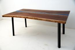 Live Edge Blue River Dining Table 2