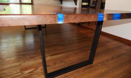Blue Epoxy River Dining Table3