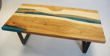 Epoxy Resin River Kitchen Table