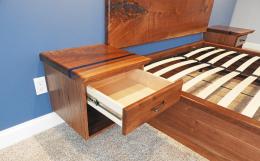 Live Edge Epoxy Resin Headboard And Nightstands1