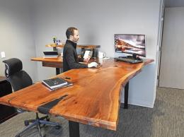 Live Edge L Shaped Ergonomic Desk5