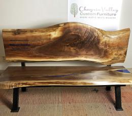 Live Edge Wood Bench5