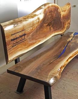 Live Edge Wood Bench1