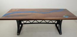 Walnut Mississippi River Logo Conference Table 3