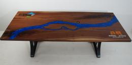 Walnut Mississippi River Logo Conference Table 7