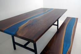 EpoxyResinRiverTableAndBenchWP1